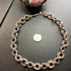 Silver and Gold Tone Necklace